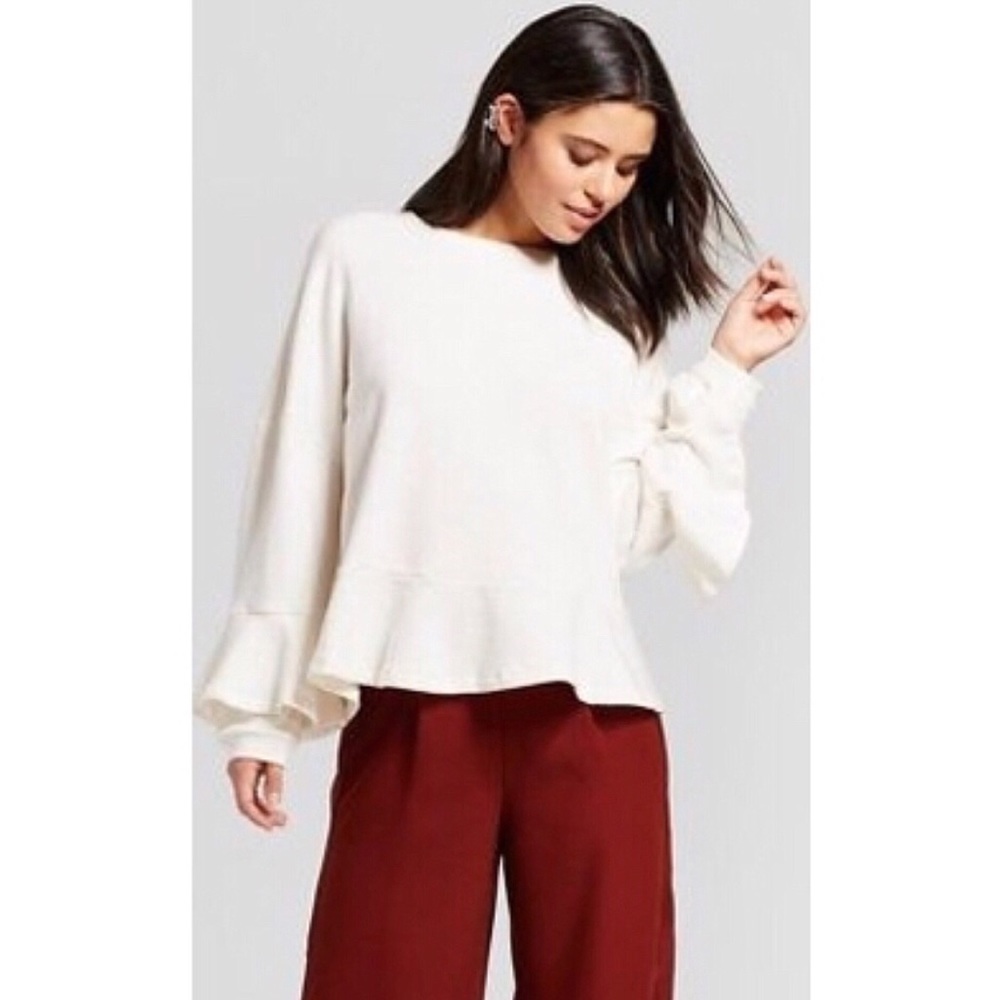 Ruffle Sleeve Sweatshirt - Picture 6 of 6